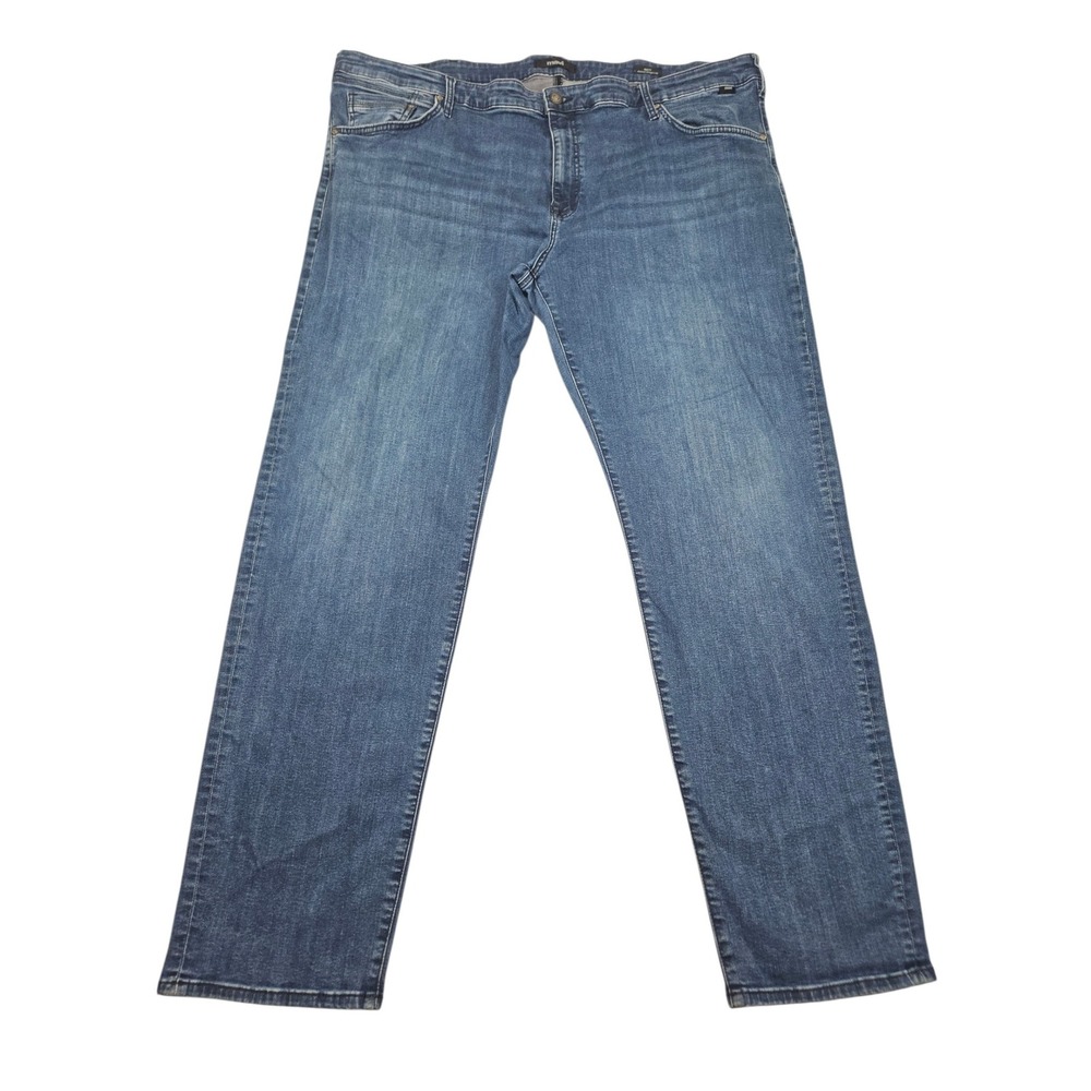 Mavi Matt Relaxed Straight Leg Jeans Medium Wash Blue Sz 46/34